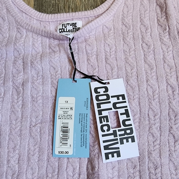 NWT SET HIGH-RISE MIDI SWEATER SKIRT AND TOP SWEATER - Picture 7 of 15